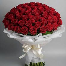 Букет 101 Красная роза Блэк Мэджик в Усолье-Сибирское