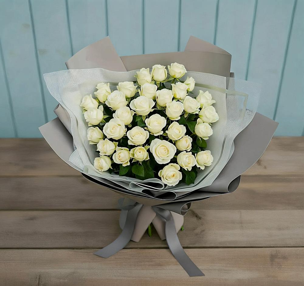 Букет Белоснежная нежность в Усолье-Сибирское