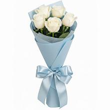 Букет 5 Белых роз Проуд в Усолье-Сибирское