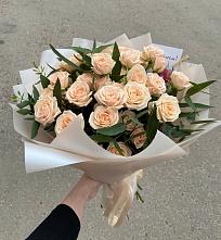Букет Кремовые розы Латте в Усолье-Сибирское