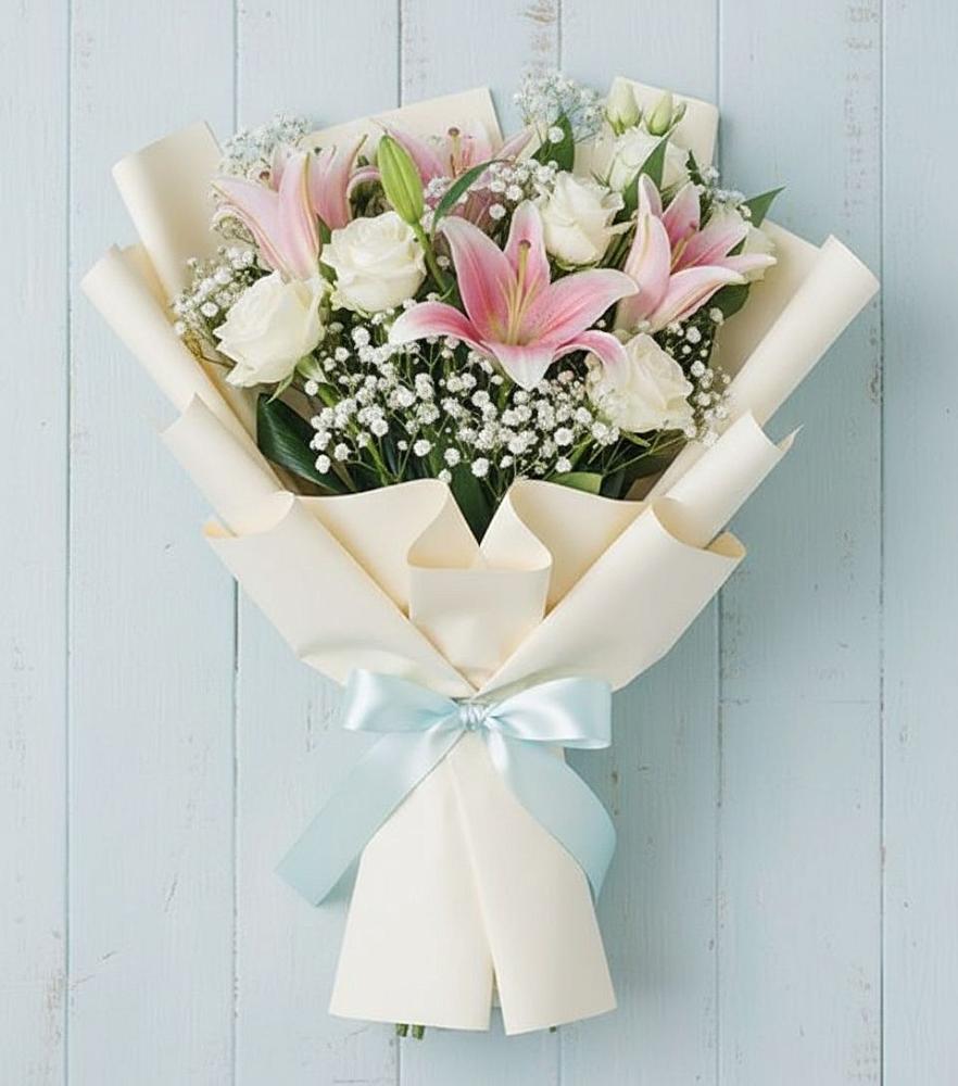 Букет цветов из: Лилии в Усолье-Сибирское