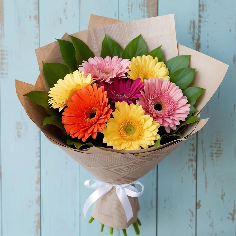 Букет цветов из: Герберы в Усолье-Сибирское