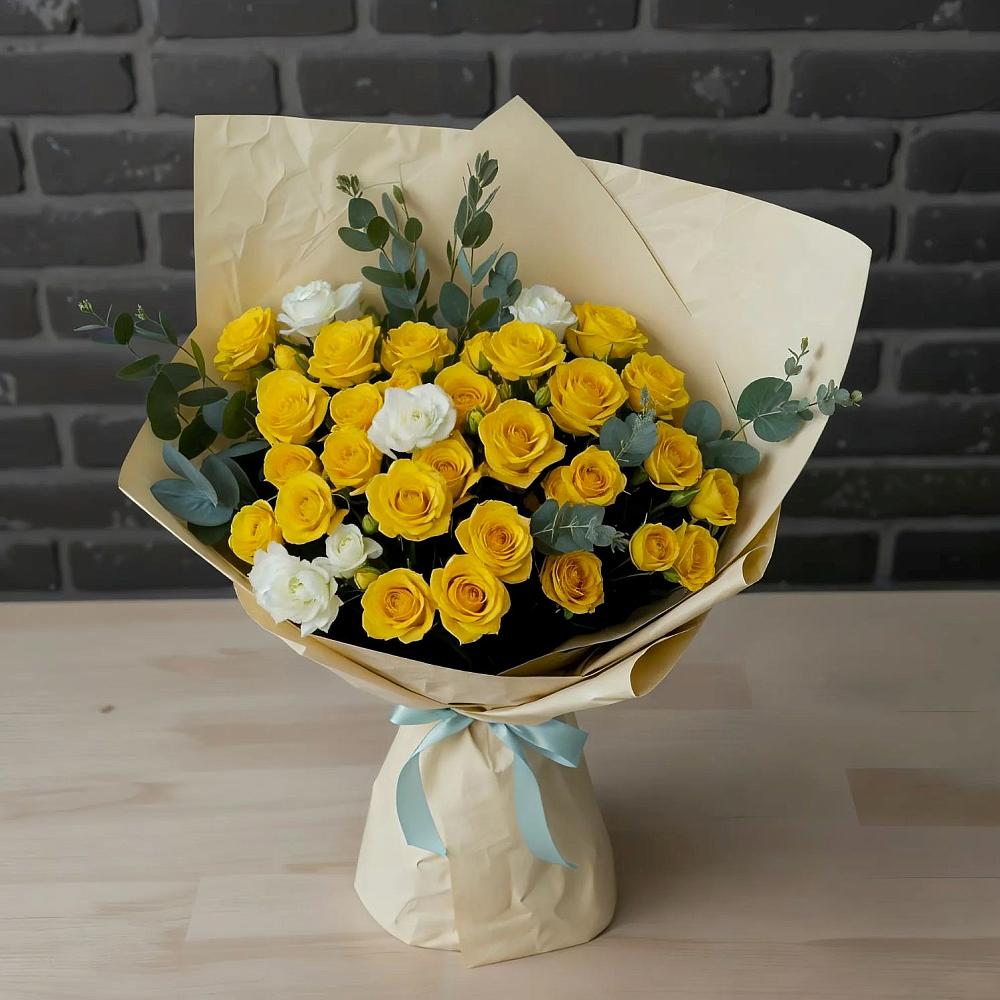 Букет цветов из: Розы в Усолье-Сибирское