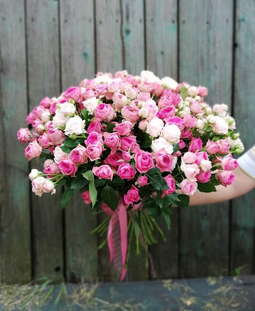 Букет Розовые кустовые розы Натали и Лав Лидия в Усолье-Сибирское