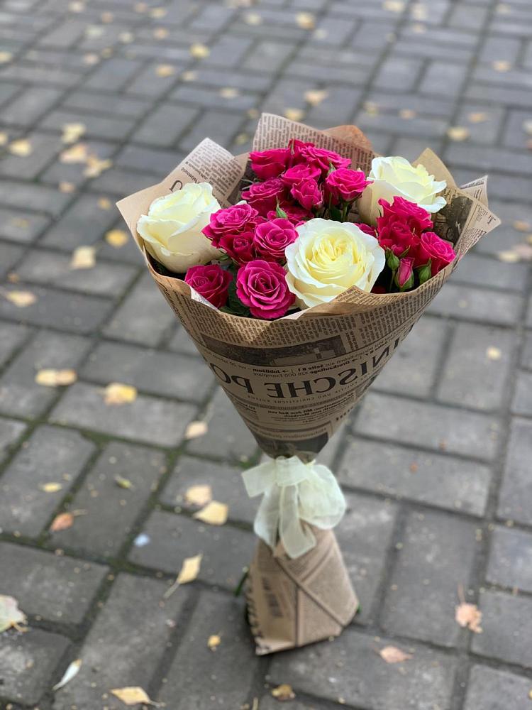 Букет цветов из: Розы в Усолье-Сибирское