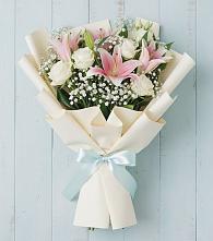 Букет цветов из:  Лилии в Усолье-Сибирское